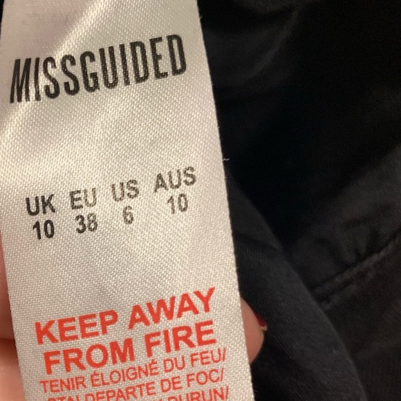 EUC The Sinner Misguided black high rise authentic skinny jeans flared bottom - Picture 10 of 11